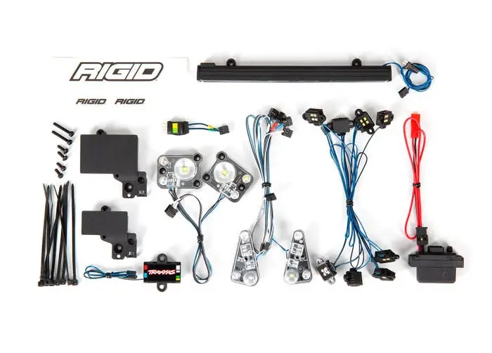 Traxxas 8095 Led Light Set, Complete With Power Supply (Contains Headlights, Tail Lights, Roof Light Bar, Rock Lights & Distribution Block) (Fits #8011 Body) 1