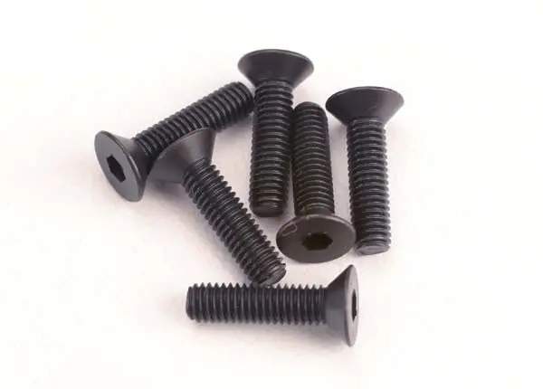Traxxas 2552 Screws, 3X12mm Countersunk Machine (6) (Hex Drive) 0.015 1
