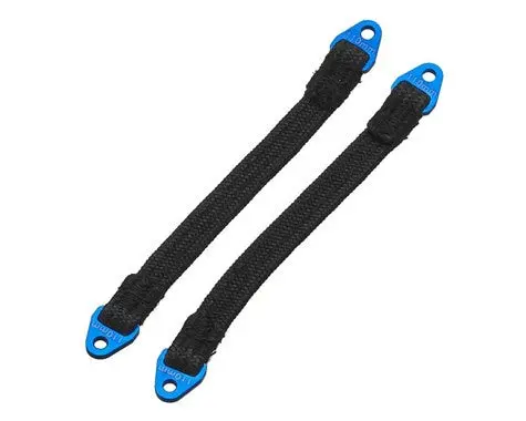 Hot Racing 110Mm Suspension Travel Limit Straps (2) (Blue) 1