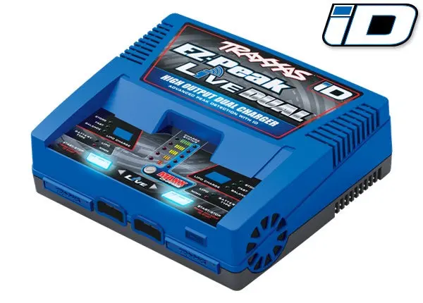 Traxxas 2973 - Charger, Ez-Peak® Live Dual, 200W, Nimh/Lipo With Id® Auto Battery Identification 1