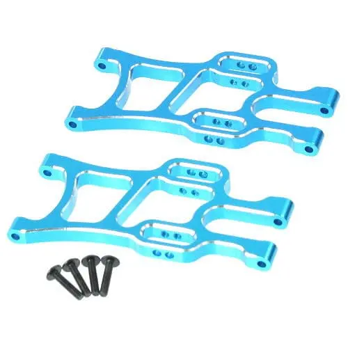 08055B Aluminum Front Lower Suspension Arm (2Pcs)(Blue) 1