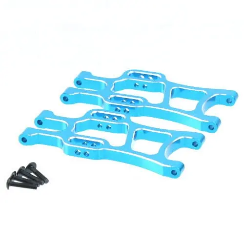 08056B Aluminum Rear Lower Suspension Arm (2Pcs) (Blue) 1