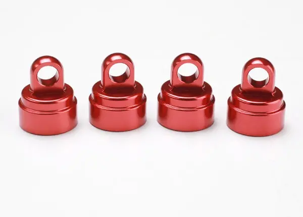Traxxas 3767X Shock Caps, Aluminum (Red-Anodized) (4) (Fits All Ultra Shocks) 0.07 1