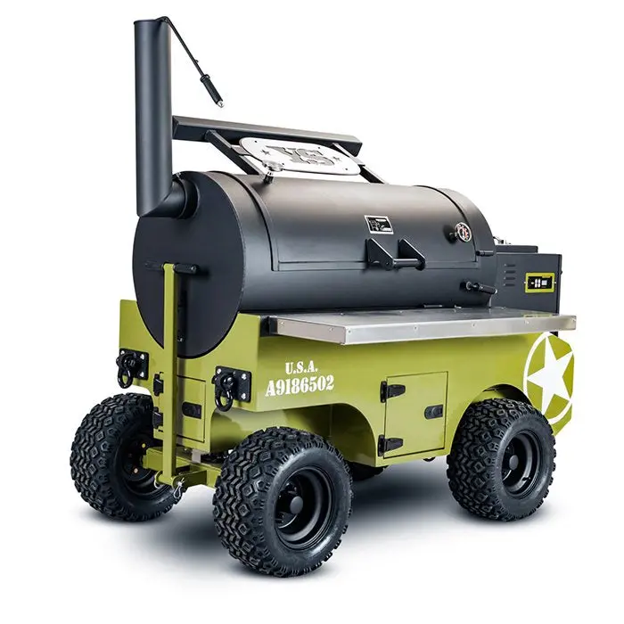 Yoder Smokers Cimarrons Pellet Grill With Acs - Off-Road Cart 1