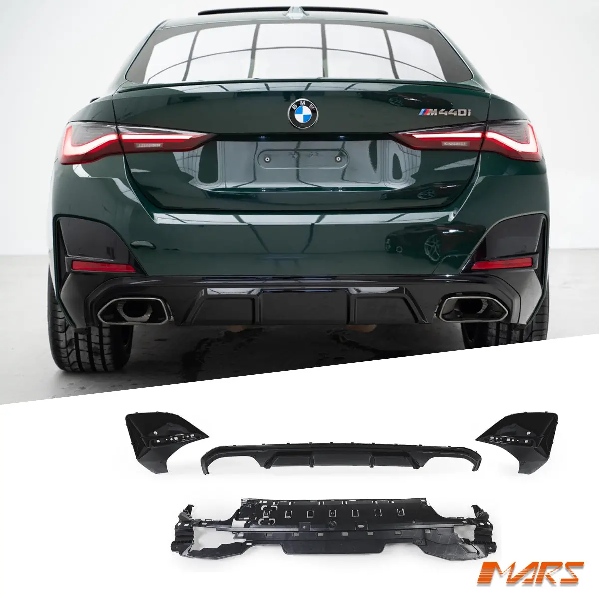 Gloss Black M440i Performance Rear Bumper Bar Diffuser Bodykit For Bmw 4-Series G26 Gran Coupe 2021-2025 1