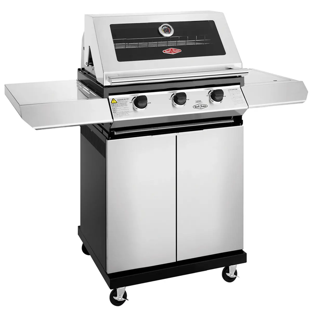 Beefeater 1200S 3 Burner Cabinet Gas Bbq & Side Burner Bdtr1231sbe 1