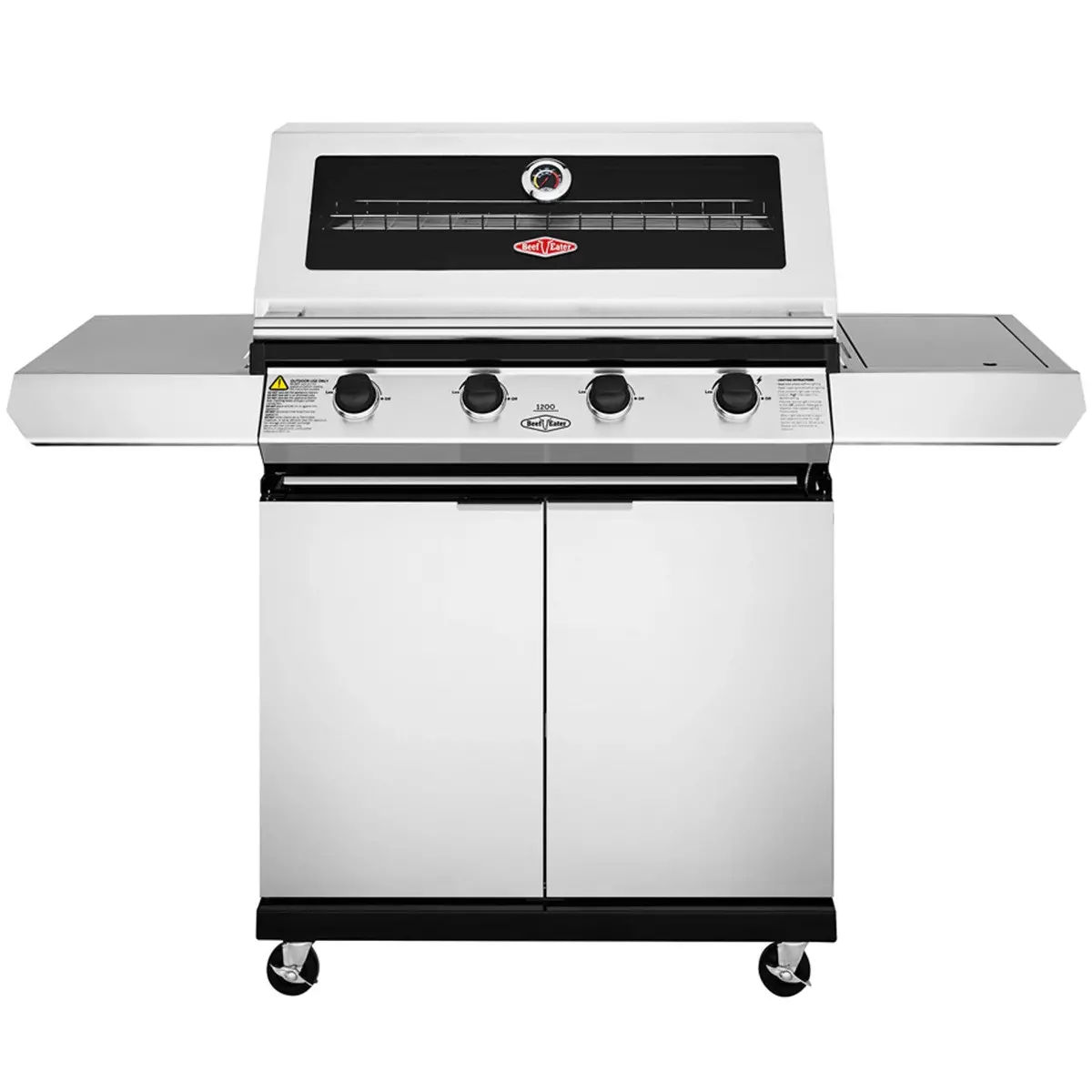 Beefeater 1200S 4 Burner Cabinet Gas Bbq & Side Burner Bdtr1241sbe 1