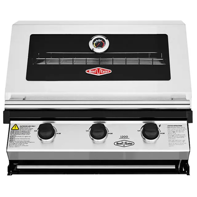 Beefeater 1200S Built-In 3 Burner 27.5" Wide Gas Bbq Bbg1230sbe 1