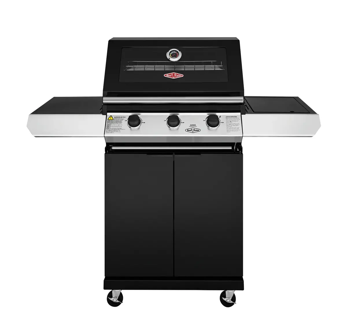 Beefeater 1200E 3 Burner Cabinet Gas Bbq & Side Burner Bmg1231bbe 1