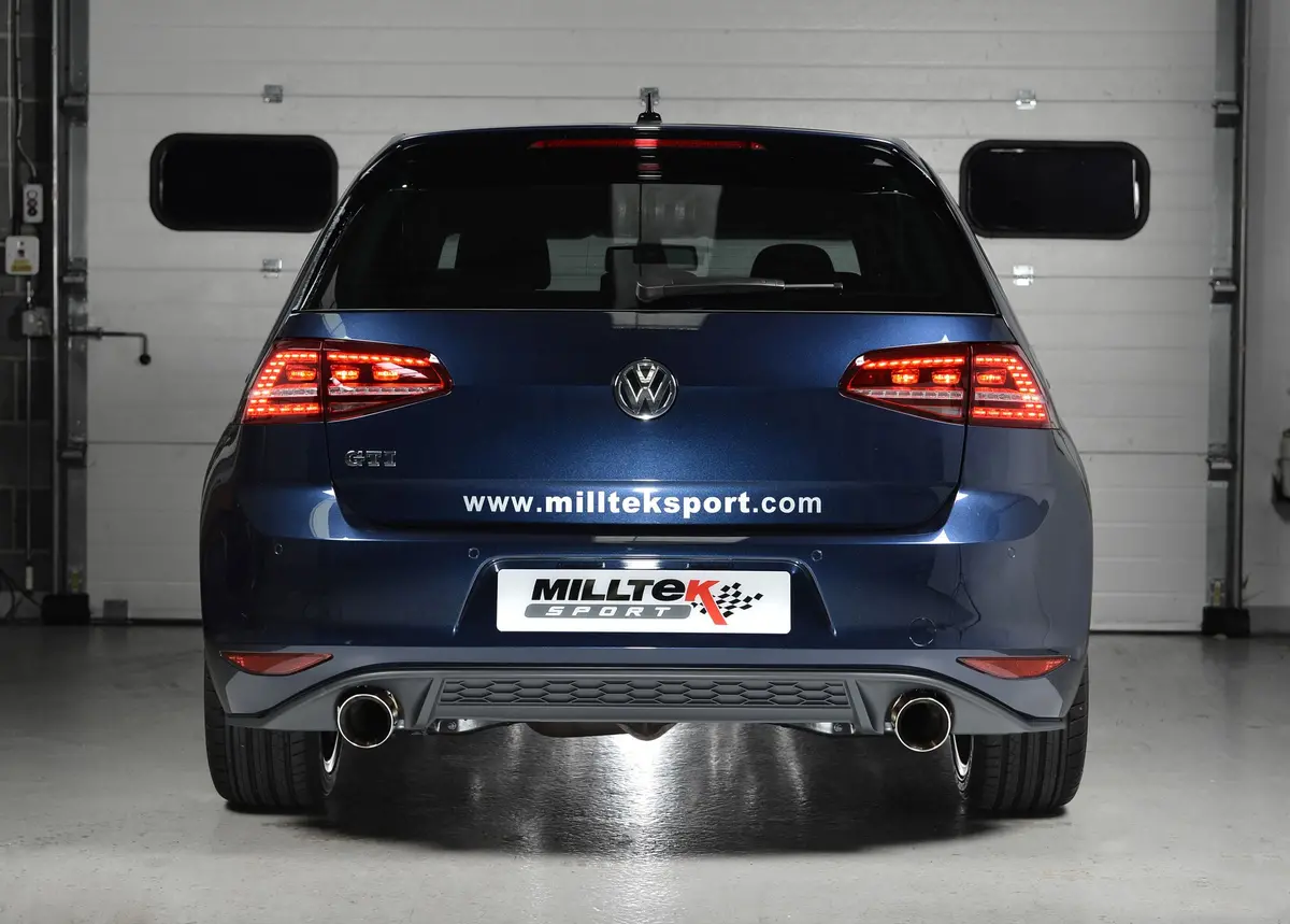 Milltek 3" Turbo Back Exhaust System - Non-Resonated (Black Tip) 1
