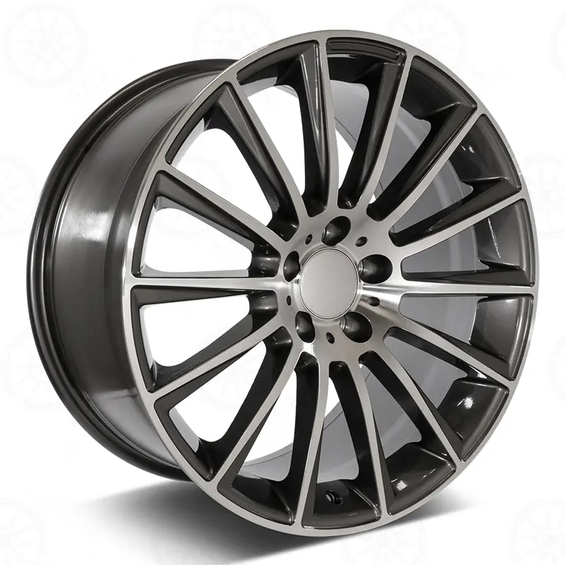 Mercedes Benz Wheels 1241 22X10 5X112 Gunmetal Machined Fit Ml Gl Class 320 350 450 500 550 1