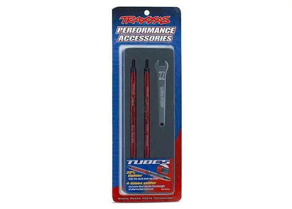Traxxas 5143R Toe Links, Maxx® (Tubes Red-Anodized, 7075-T6 Aluminum, Stronger Than Titanium) (124Mm, Rear) 1