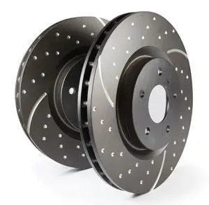 Ebc Front Slotted & Dimpled Brake Rotors - Pair (312X25) 1