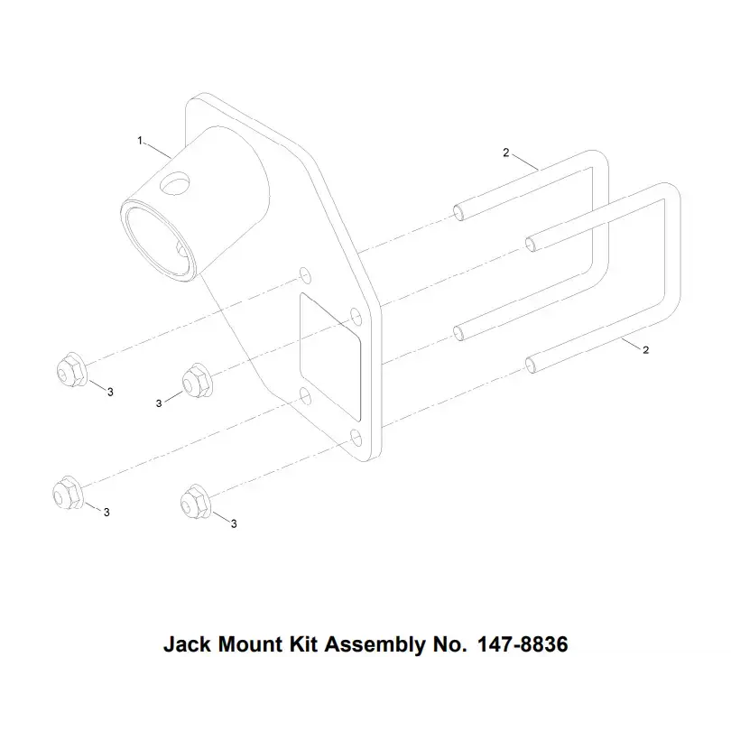 147-8836 Toro Oem Jack Mount 1