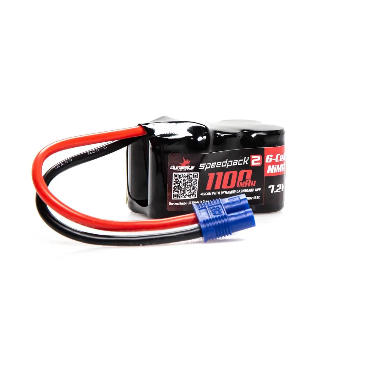 Dynamite Dynb2105ec Speedpack2 7.2V 1100Mah 6C Nimh, 3+3, Ec3 1