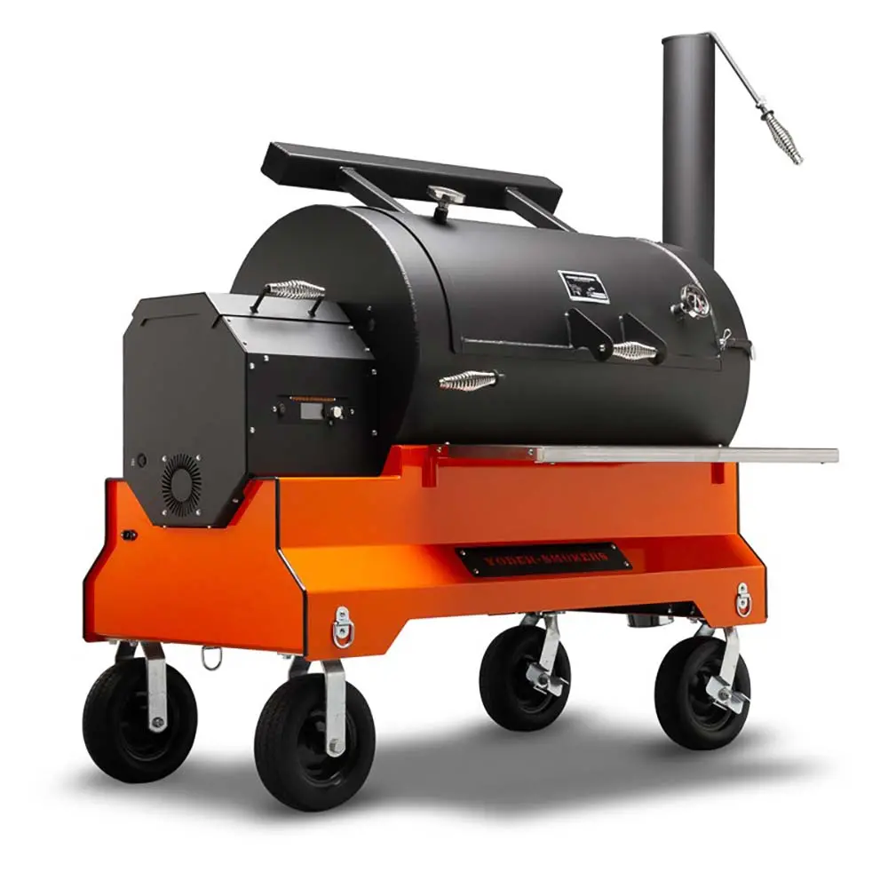 Yoder Smokers Ys1500s Pellet Grill With Acs - Orange 220 Volt 1