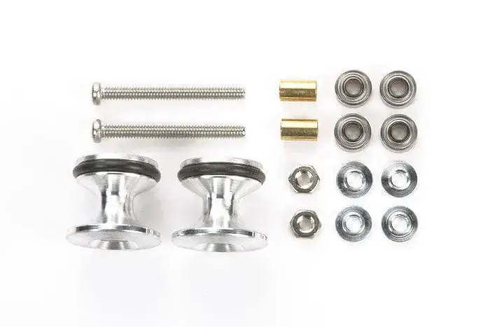 15418 Jr Double Aluminum Rollers - W/Rubber Rings (13-12Mm) 1