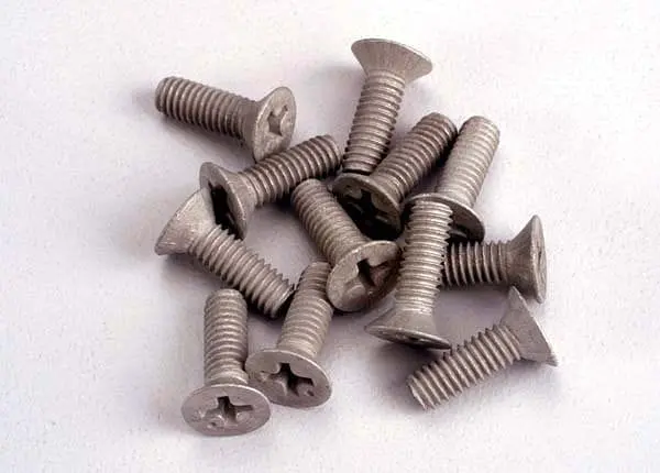 Traxxas 1948 - Screws, 4X12mm Countersunk Machine (Aluminum) (12) 1