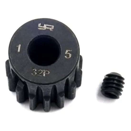 Yeah Racing Mg-32003 Hd Steel 5Mm Bore Motor Gear/Pinions 32 Pitch 15 Teeth 1