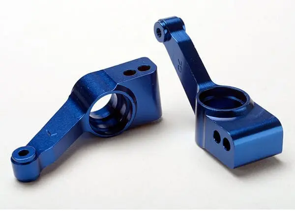 Traxxas 1952X - Carriers, Stub Axle (Blue-Anodized 6061-T6 Aluminum)(Rear)(2) 1