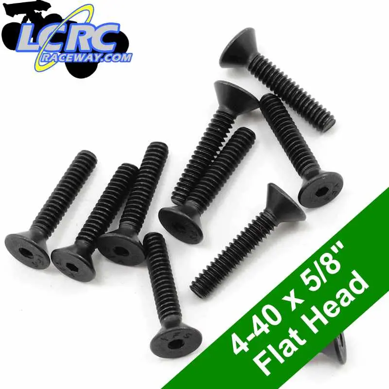 Protek Rc Ptk-H-7105 4-40 X 5/8" Flat Head Screws (10) 1