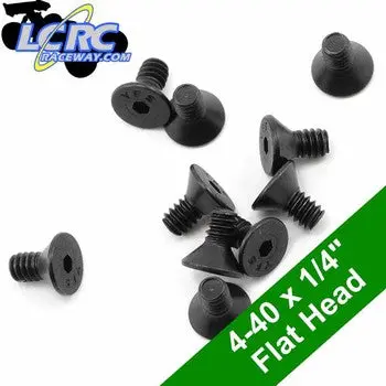 Protek Rc Ptk-H-7100 4-40 X 1/4" Flat Head Screws (10) 1