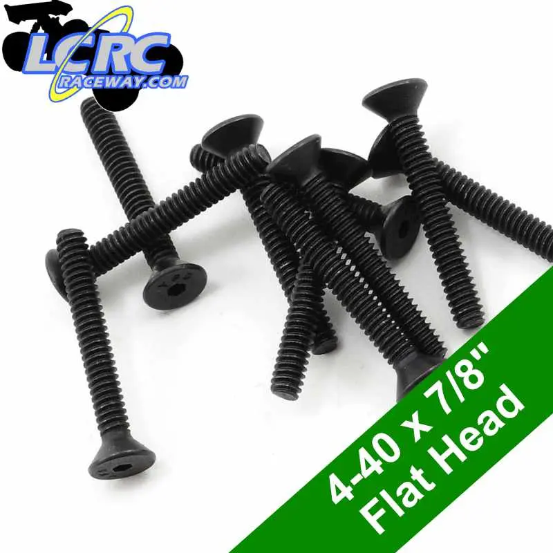 Protek Rc Ptk-H-7107 4-40 X 7/8" Flat Head Screws (10) 1