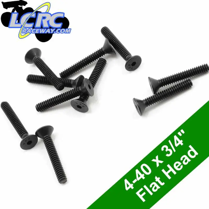 Protek Rc Ptk-H-7106 4-40 X 3/4" Flat Head Screws (10) 1