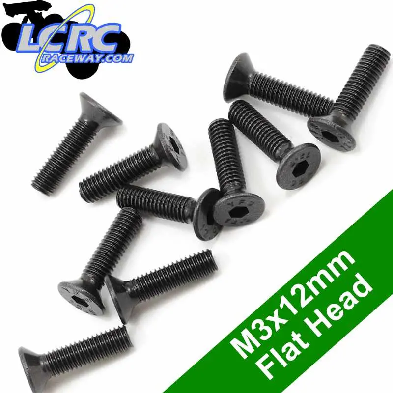 Protek Rc Ptk-H-2204 3X12mm Flat Head Screws 1