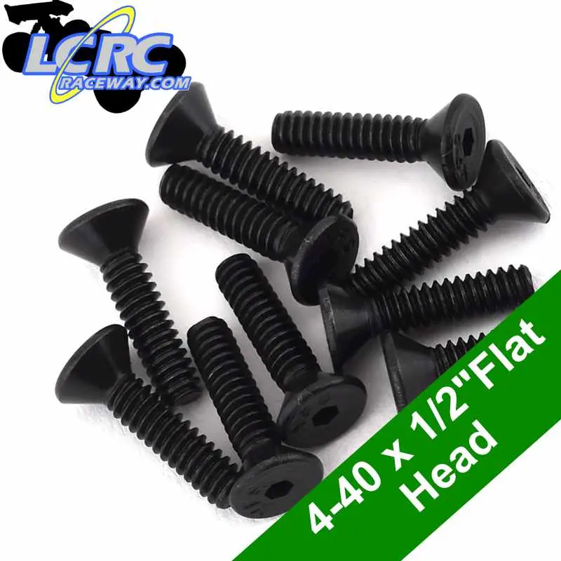 Protek Rc Ptk-H-7104 4-40 X 1/2" Flat Head Screws (10) 1