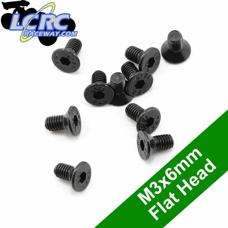 Protek Rc Ptk-H-2201 3X6mm Flat Head Screws (10) 1