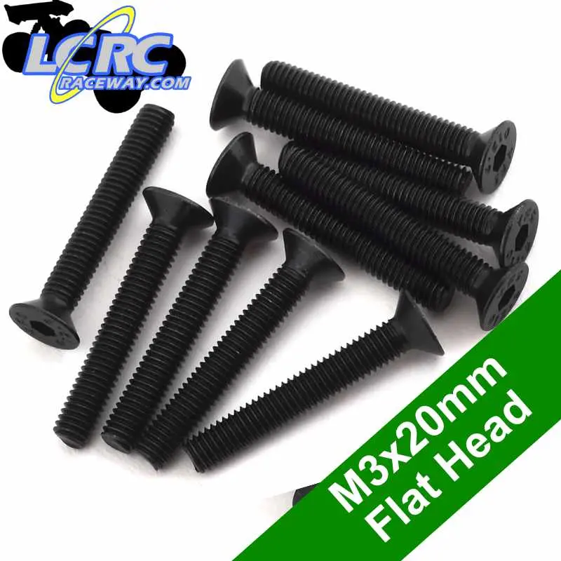 Protek Rc Ptk-H-2209 3X20mm Flat Head Screws 1