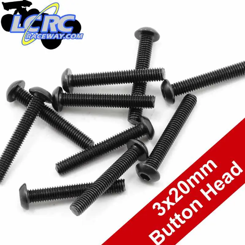 Protek Rc Ptk-H-3207 3X20mm Button Head Screws (10) 1