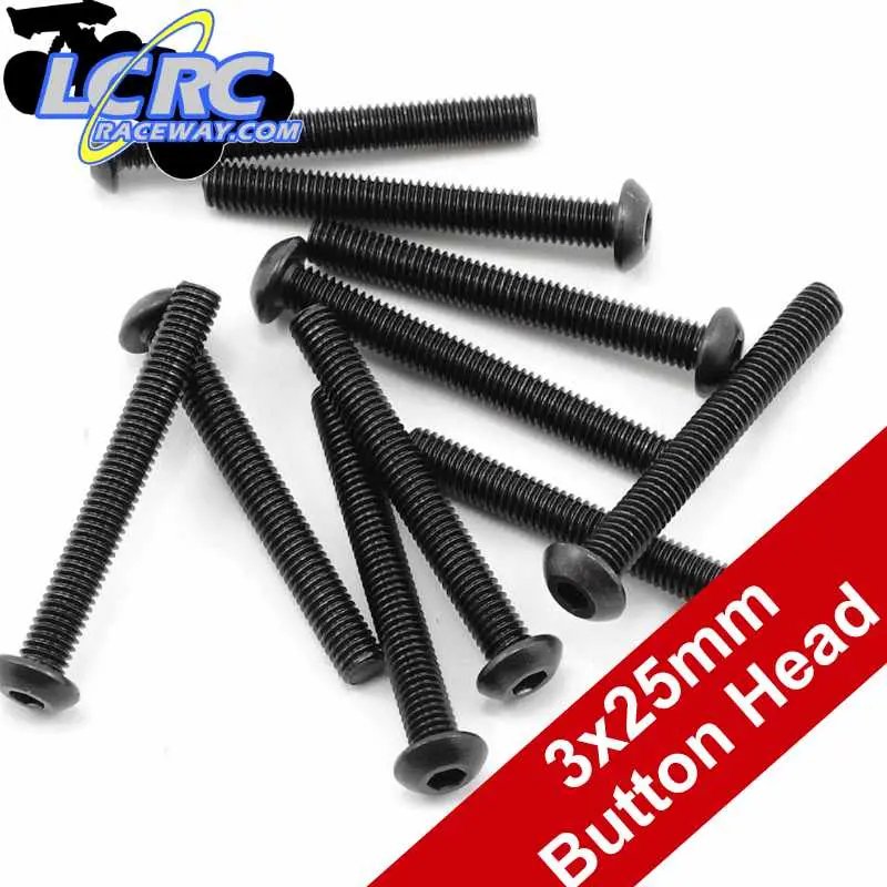 Protek Rc Ptk-H-3208 3X25mm  Button Head Screws (10) 1
