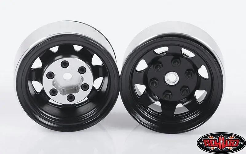 Rc4wd Z-Q0008 Stamped Steel Single 1.55" Black Beadlock Wheel 1