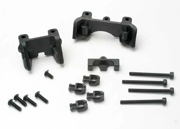 Traxxas 5317 Shock Mounts (Front & Rear)/ Wire Clip (1)/ Chassis Wire Clips (4)/ 3X32mm Cs (4)/ 3X6mm Bcs (1) 0.06 1
