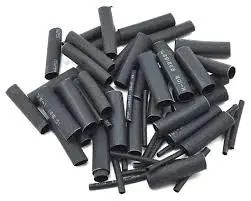 Protek Rc Ptk-5453 1.5, 5, 6 & 8Mm Shrink Tubing Assortment Pack (Black) (20) (1" Length) 1