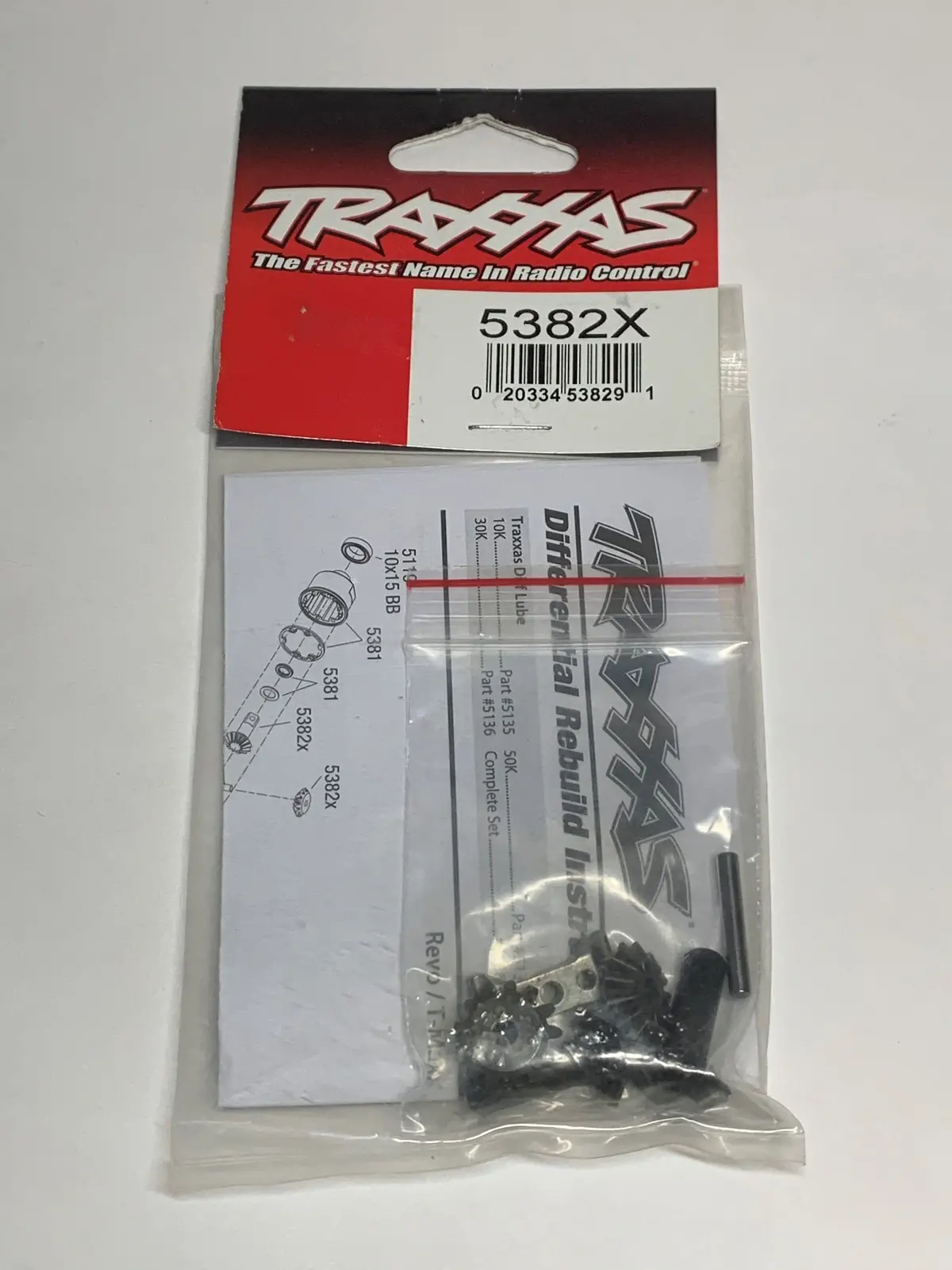 Traxxas 5382X - Gear Set, Differential 1