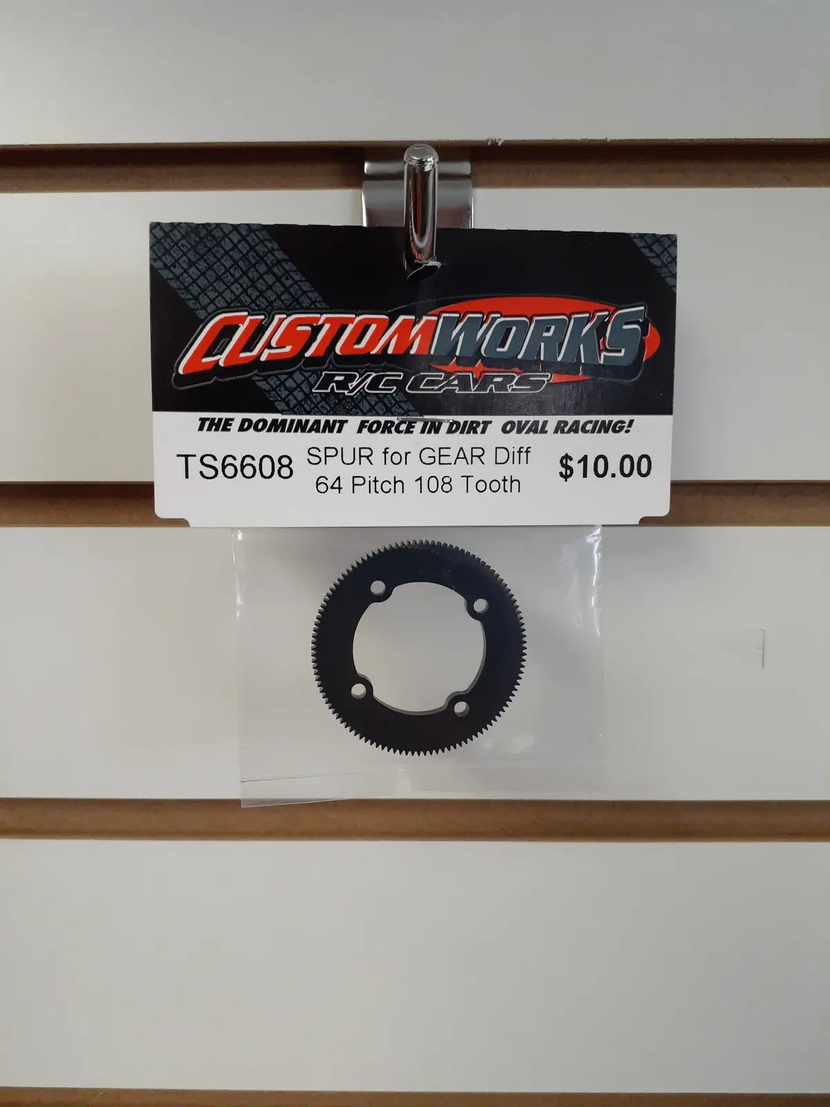 Custom Works Ts6608 Spur For Gear Diff 64P 108T 1
