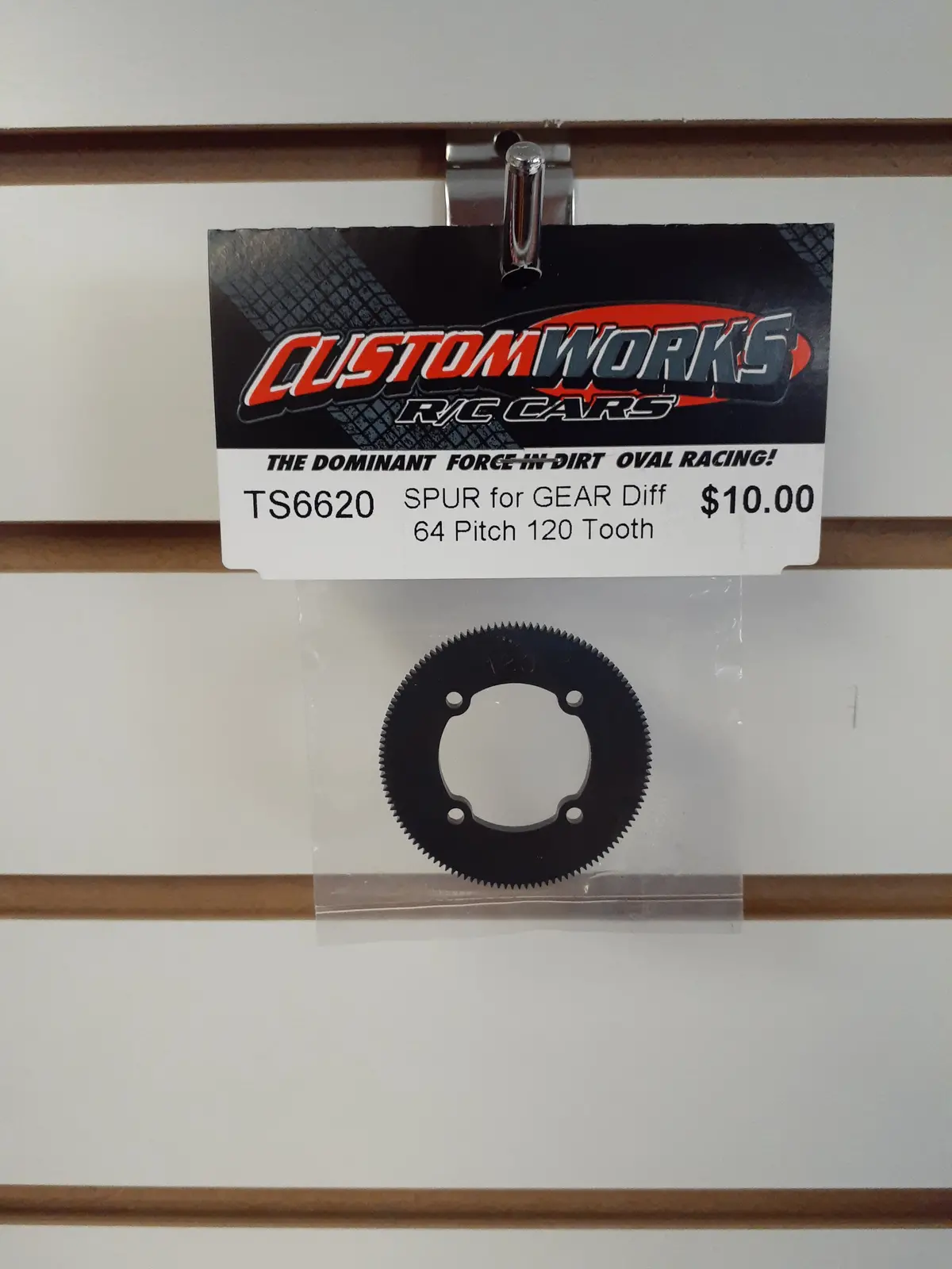 Custom Works Ts6620 Spur For Gear Diff 64P 120T 1
