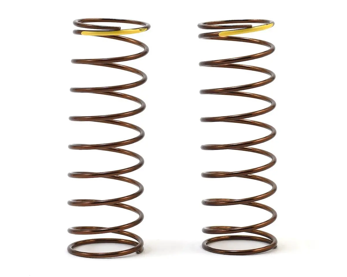 Tekno Tkr7245 Shock Spring Set (Rear, 1.3X9.875, 2.82Lb/In, 63Mm, Yellow) 1