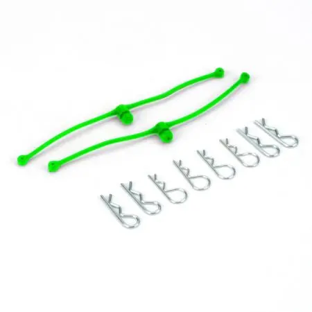Dubro 2253 Body Klip Retainers (Lime Green) 1