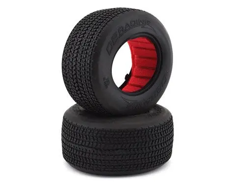 De Racing Der-G6g-D40 G6t Grooved Oval Sc 2.2/3.0" Short Course Truck Tires (2) (D40) 1