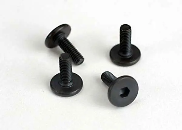 Traxxas 4859 Screws, 3X10mm Flat-Head Machine (Hex Drive) (4) 0.015 1