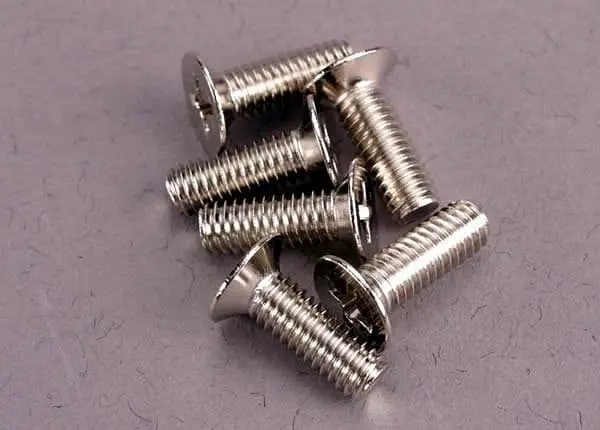 Traxxas 2548 - Screws, 4X12mm Countersunk Machine (100-Degree) (6) 1