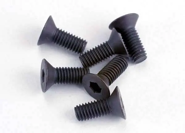 Traxxas 2550 - Screws, 3X8mm Countersunk Machine (6) (Hex Drive) 1