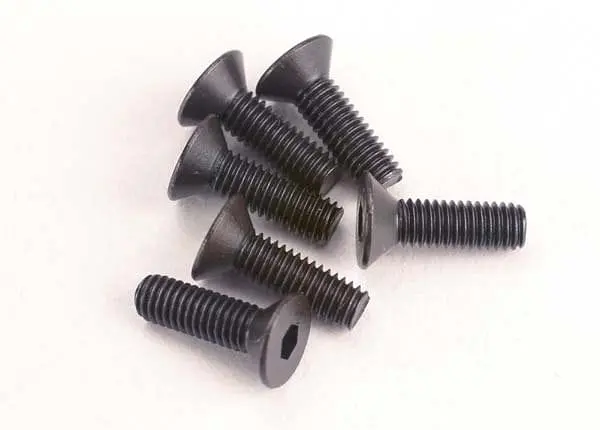 Traxxas 2551 - Screws, 3X10mm Countersunk Machine (6) (Hex Drive) 1
