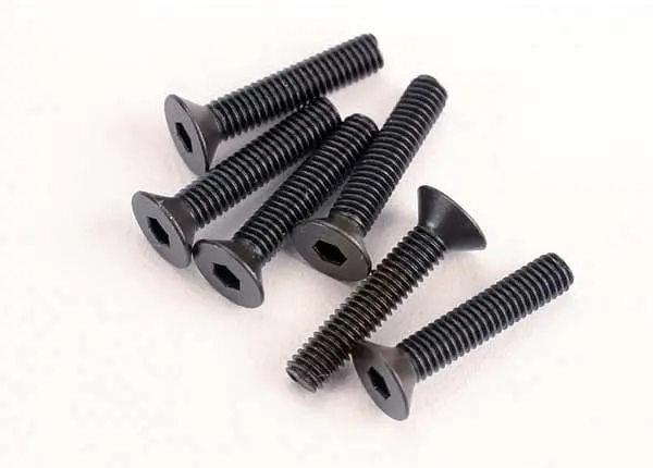 Traxxas 2553 - Screws, 3X15mm Countersunk Machine (6) (Hex Drive) 1