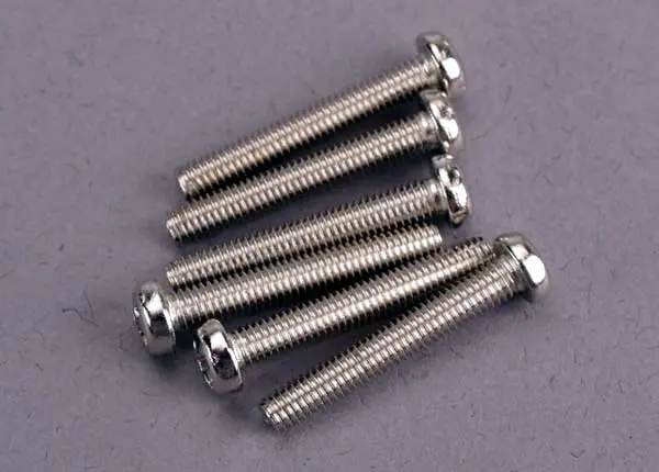Traxxas 2566 - Screws, 3X20mm Roundhead Machine (6) 1