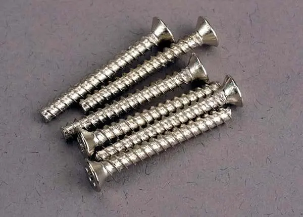 Traxxas 2651 - Screws, 3X25mm Countersunk Self-Tapping (6) 1